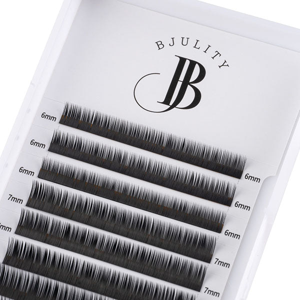 Palette schwarzer Wimpern für die untere Wimpernreihe