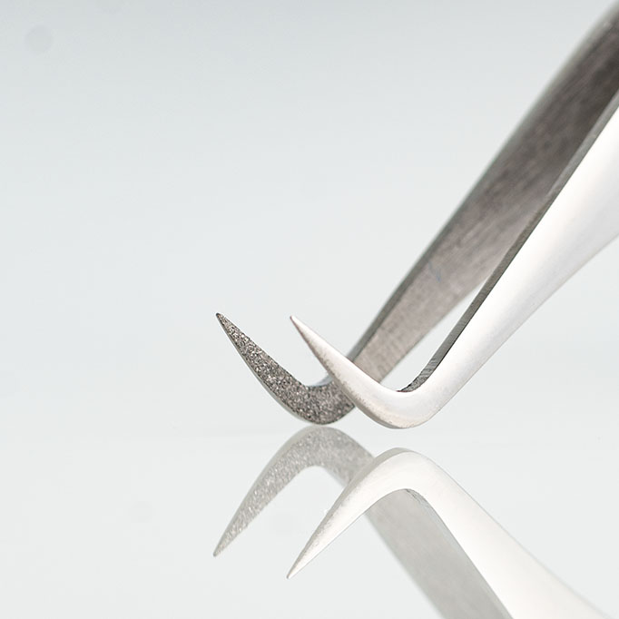 Wimpern Pinzette typ Swan Diamant für Professionelle Wimpernstylistinen