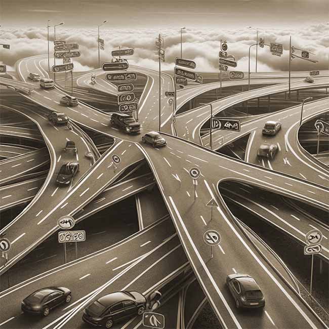 Autobahnen und Autos