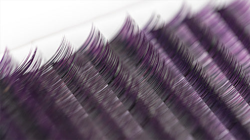 Lila Ombre Wimpern 0,07 für Professionelle Wimpernverlängerung