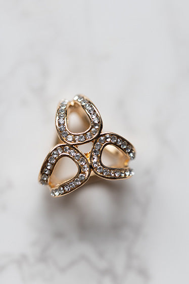 Ring für Tücher mit Steine von Bjulity.  Farbe Gold
